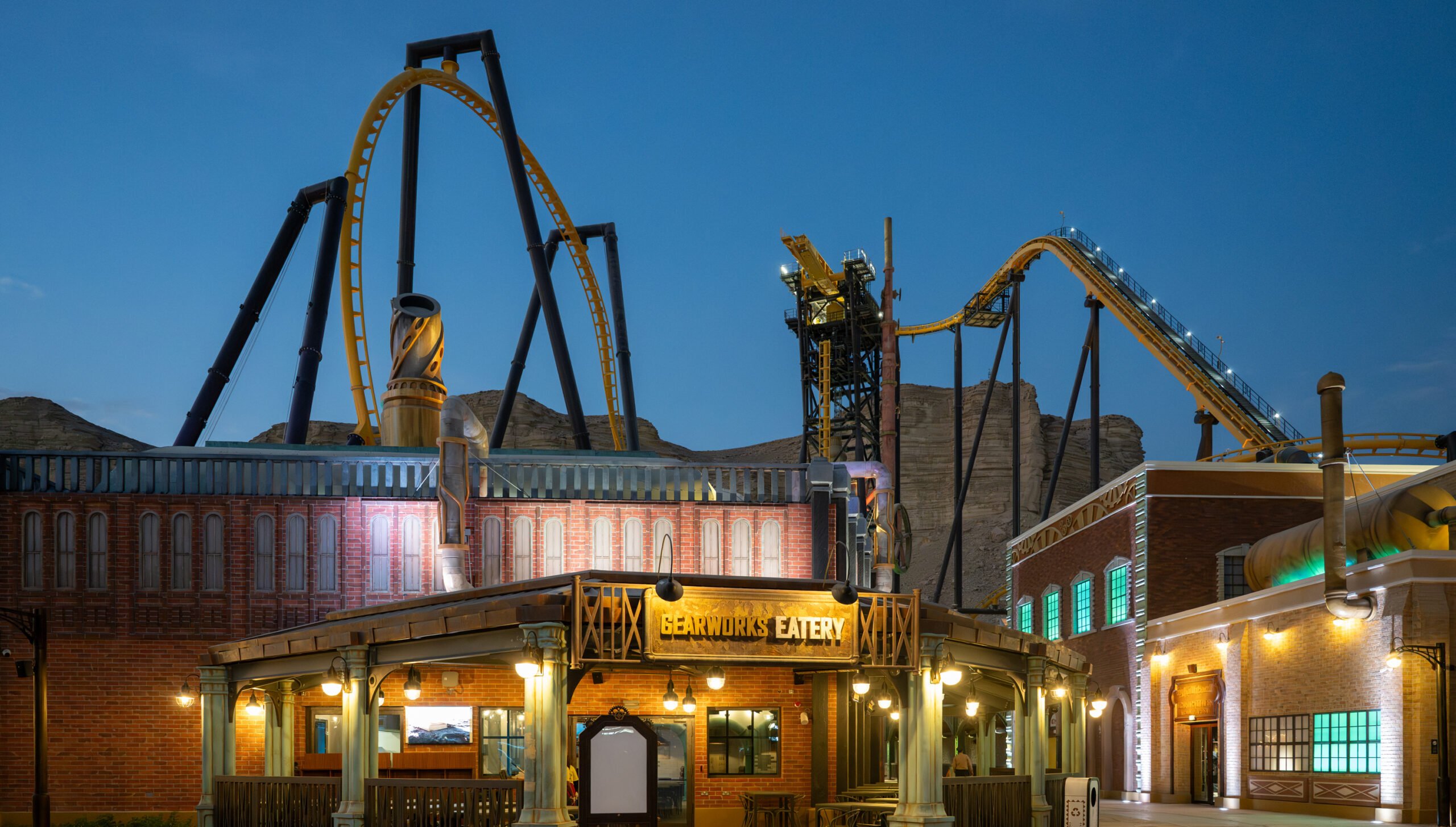 متنزه Six Flags بمدينة القدّية جنوب غربي العاصمة السعودية الرياض (2025) E*F2G